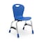 Virco ZUMA Series 13" Classroom Chair, Kindergarten - 1st Grade with Nylon Glides - Cobalt Blue ZU413 - alternate 1